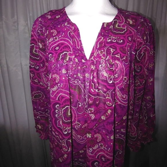 💜 Tunic Paisley blouse 💜 - Picture 2 of 3